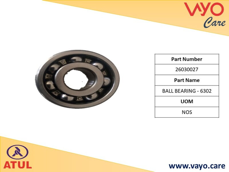 BALL BEARING - 6302 - 26030027 - GEM CARGO