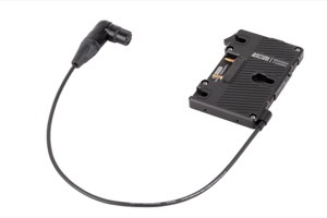 Wooden Camera WC Pro Gold Mount (4pin XLR Right Angle)