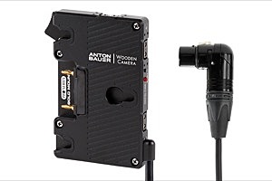 Wooden Camera WC Pro Gold Mount (4pin XLR Right Angle)