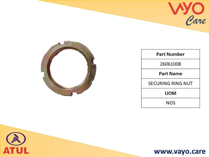 SECURING RING NUT - 26061008 - GEM CARGO
