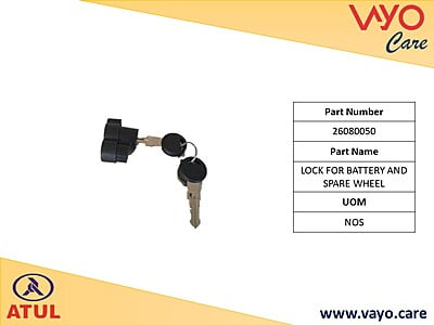 LOCK FOR BATTERY AND SPARE WHEEL - 26080050 - GEMINI ULTRA