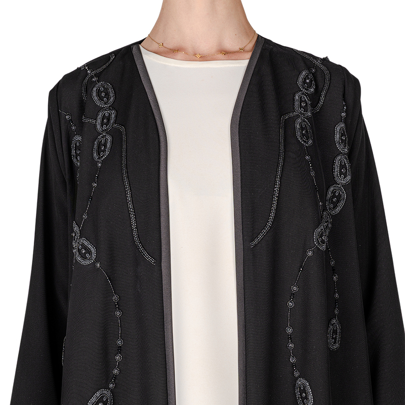 Couture abaya A-Line 26087