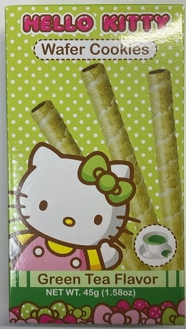 Hello Kitty Wafer Cookies Green Tea 45g_4/12/1.58oz