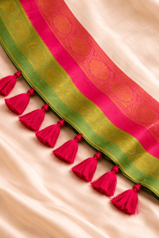 Mul Cotton with Kanchi Border