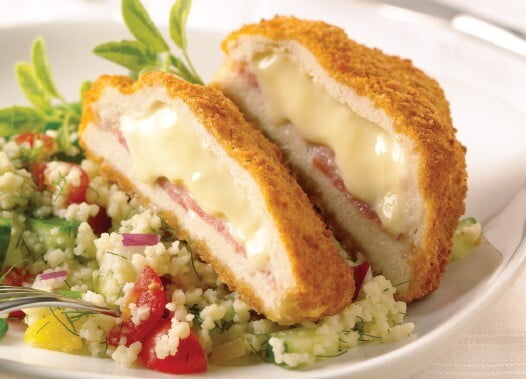 Chicken, Stuffed Cordon Bleu 7oz pieces Chicken, Stuffed Cordon Bleu 7oz pieces