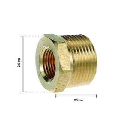 CASQUILLO REDUCTOR 3/4 X 3/8