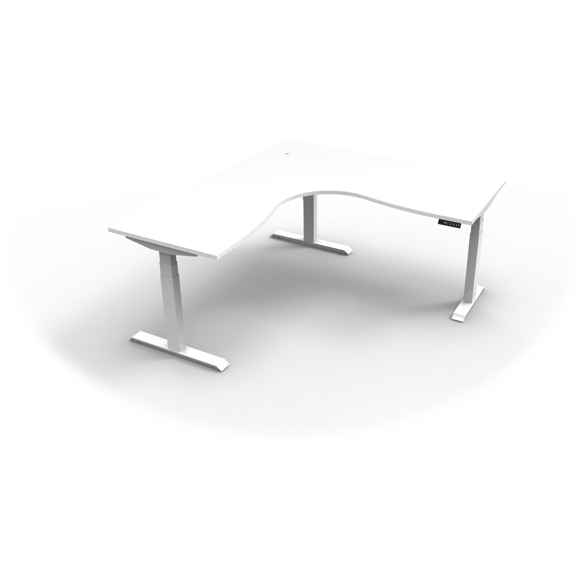 Rapidline Boost+ Corner Workstation 1500/1500W x 750D x 1270mmH White / White