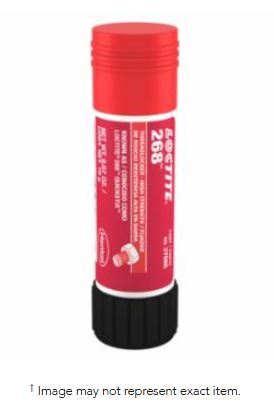268™ High-Strength Threadlocker Solid Stick, 19 g, 1/4 in to 3/4 in dia, Red