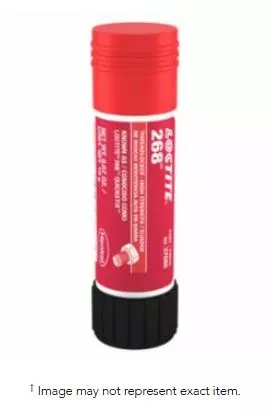 268™ High-Strength Threadlocker Solid Stick, 19 g, 1/4 in to 3/4 in dia, Red