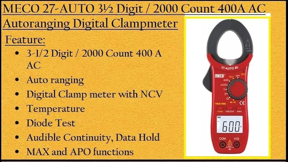 MECO CLAMP METER 27 AUTO