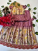 V765:Beautiful Two In One Paithani Tissue Lehenga Sets V765:Beautiful Two In One Paithani Tissue Lehenga Sets