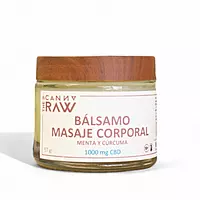 The Canna Raw Bálsamo masaje corporal de hemp, menta y cúrcuma
