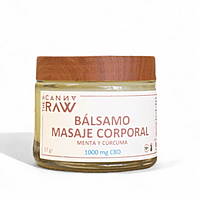 The Canna Raw Bálsamo masaje corporal de hemp, menta y cúrcuma