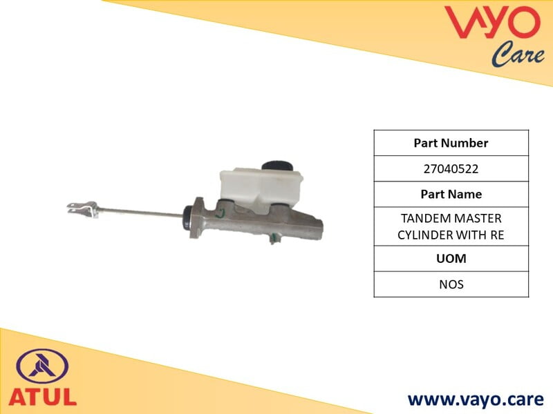 TANDEM MASTER CYLINDER WITH RE - 27040522 - GEM CARGO