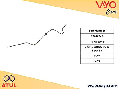 BRAKE BUNDY TUBE REAR LH - 27040543 - GEM CARGO