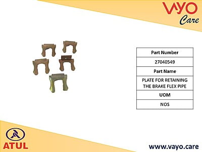 PLATE FOR RETAINING THE BRAKE FLEX PIPE - 27040549 - GEM CARGO