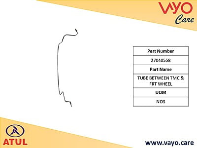 TUBE BETWEEN TMC & FRT WHEEL - 27040558 - GEM CARGO