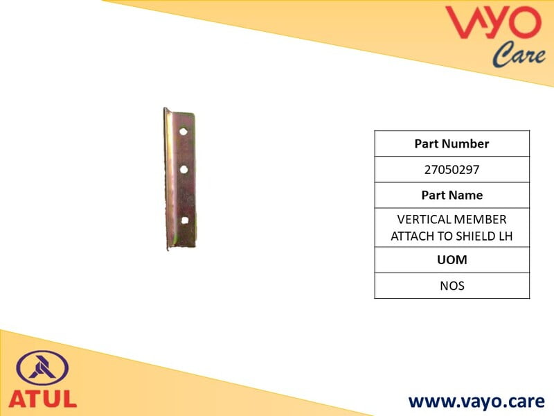 VERTICAL MEMBER ATTACH TO SHIELD LH - 27050297 - GEMINI ULTRA