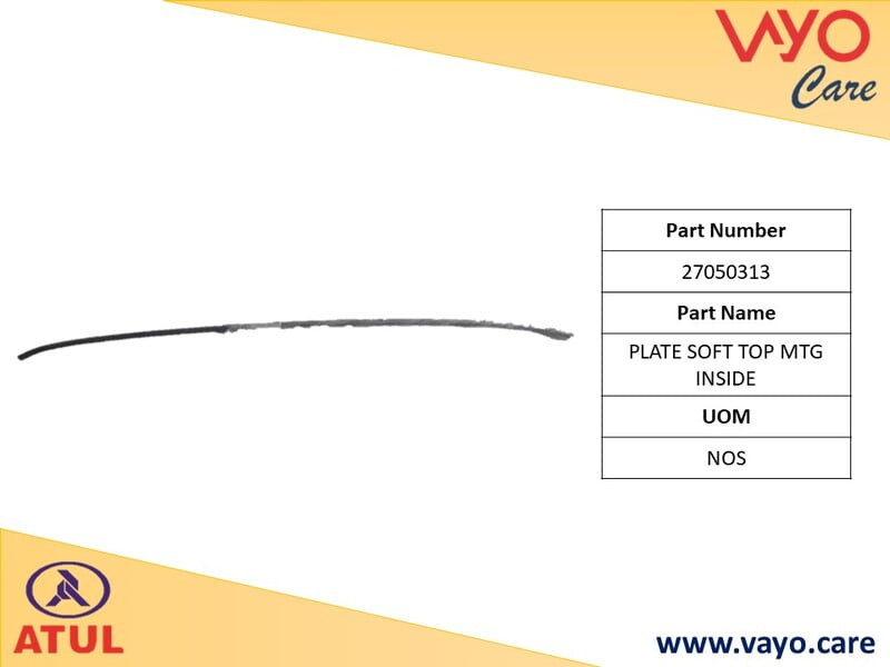 PLATE SOFT TOP MTG INSIDE - 27050313 - GEMINI ULTRA