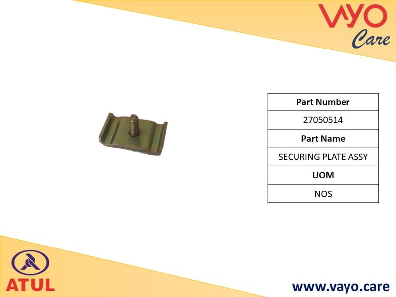 SECURING PLATE ASSY - 27050514 - GEMINI ULTRA