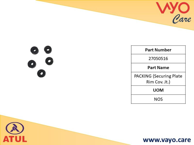 PACKING (SECURING PLATE RIM COV. JT.) - 27050516 - GEMINI ULTRA