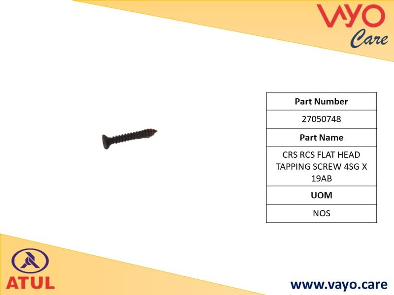 CRS RCS FLAT HEAD TAPPING SCREW 4SG X 19AB - 27050748 - GEMINI ULTRA