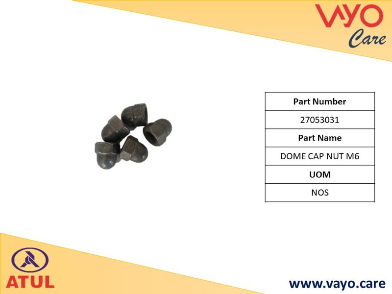 DOME CAP NUT M6 - 27053031 - GEM CARGO