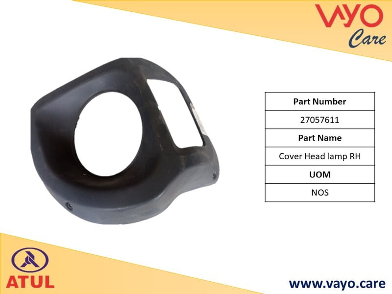 COVER HEAD LAMP RH - 27057611 - GEM CARGO