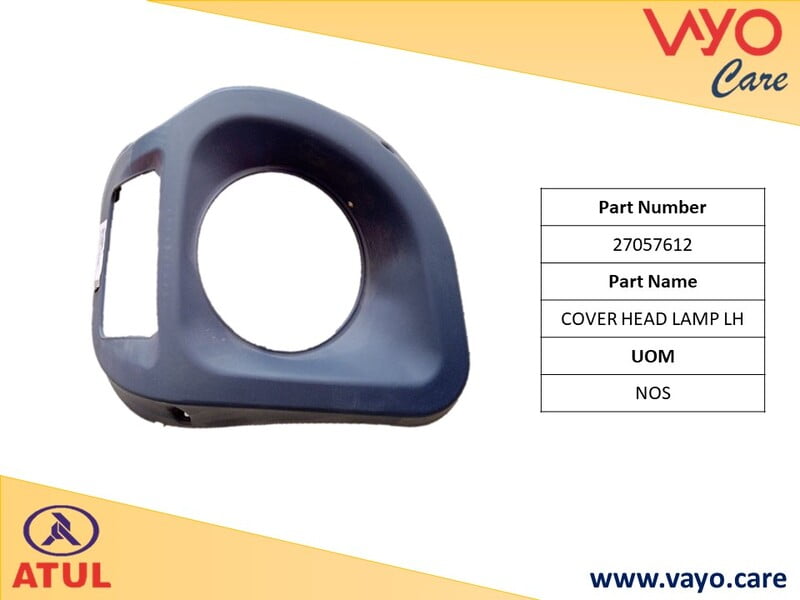 COVER HEAD LAMP LH - 27057612 - GEM CARGO