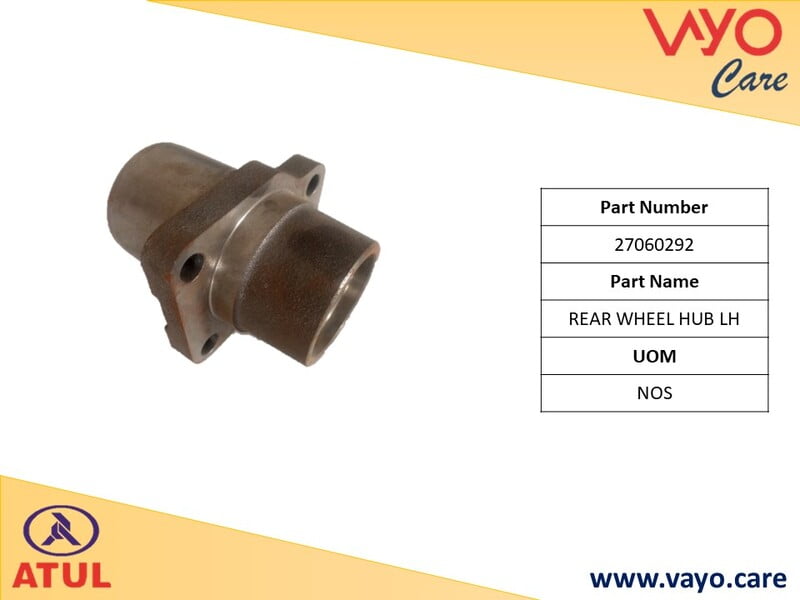 REAR WHEEL HUB LH - 27060292 - GEM CARGO