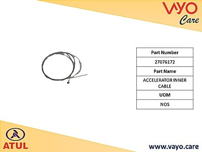 ACCELERATOR INNER CABLE - 27076172 - GEM CARGO