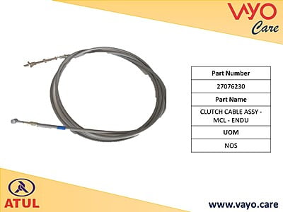 CLUTCH CABLE ASSY - MCL - ENDURANCE - 27076230 - GEM CARGO