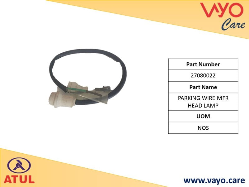 PARKING WIRE MFR HEAD LAMP - 27080022 - GEMINI ULTRA