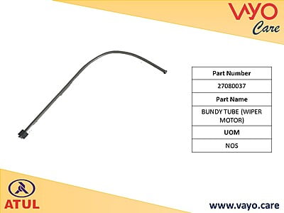 BUNDY TUBE (WIPER MOTOR) - 27080037 - GEM CARGO