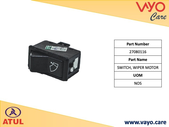 SWITCH, WIPER MOTOR - 27080116 - GEMINI ULTRA
