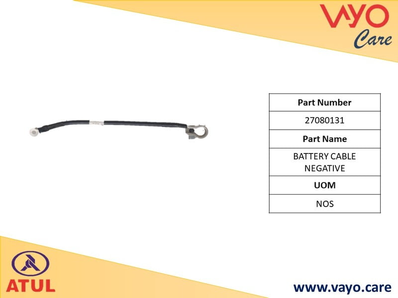 BATTERY CABLE NEGATIVE - 27080131 - GEM CARGO
