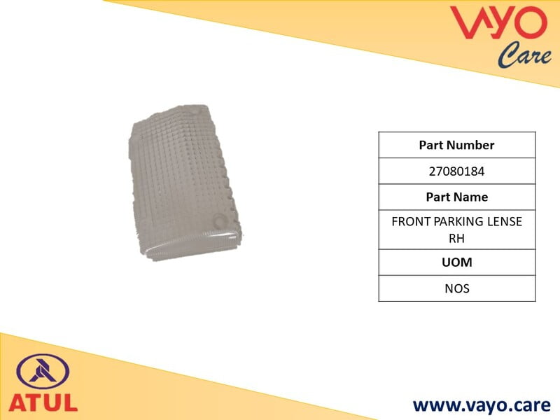 FRONT PARKING LENSE RH - 27080184 - GEM CARGO