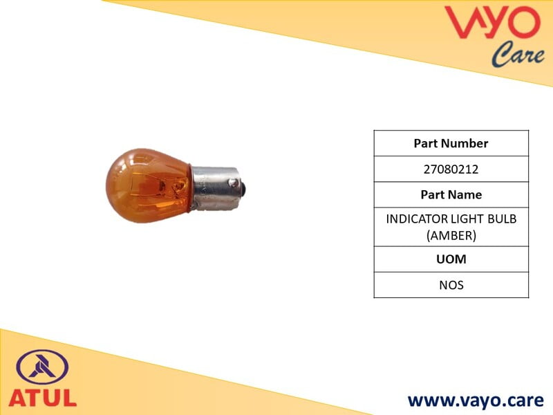 INDICATOR LIGHT BULB (AMBER) 1 - 27080212 - GEMINI ULTRA