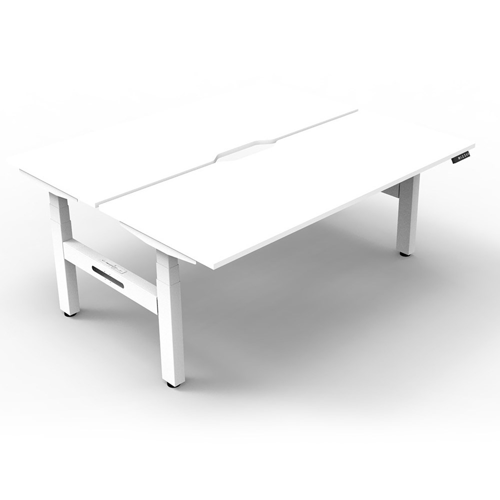 Rapidline BOOST+ Back to Back Workstation 2 Person 1500W x 1500D x 1270mmH White/White