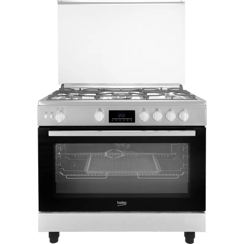 بوتجاز بيكو5شعلة-90سم-امان كامل-ستانلس شاشه تاتشBGGR11225GXA