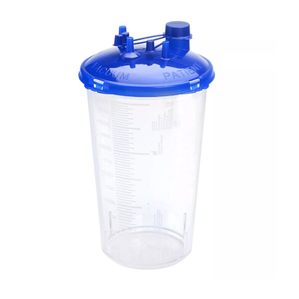 Medi-Vac® Guardian™ Rigid Suction Canister – 3000 mL Capacity, Sealing Lid