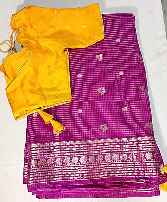 J159: Ready To Ship Beautiful Saree With Stitched Blouse