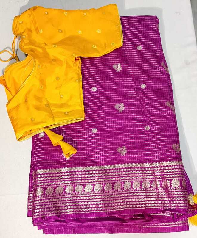 J159: Ready To Ship Beautiful Saree With Stitched Blouse J159: Ready To Ship Beautiful Saree With Stitched Blouse