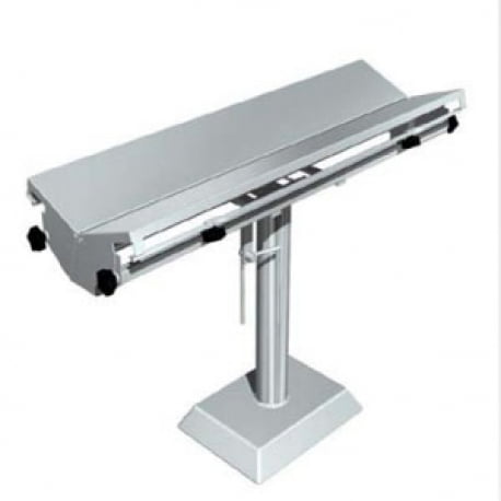 Mesa para cirugía veterinaria cromada con cubierta en "V" en acero inoxidable Mesa para cirugía veterinaria cromada con cubierta en "V" en acero inoxidable