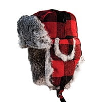 Eskimo Plaid Alaskan Fur Hat Eskimo Plaid Alaskan Fur Hat