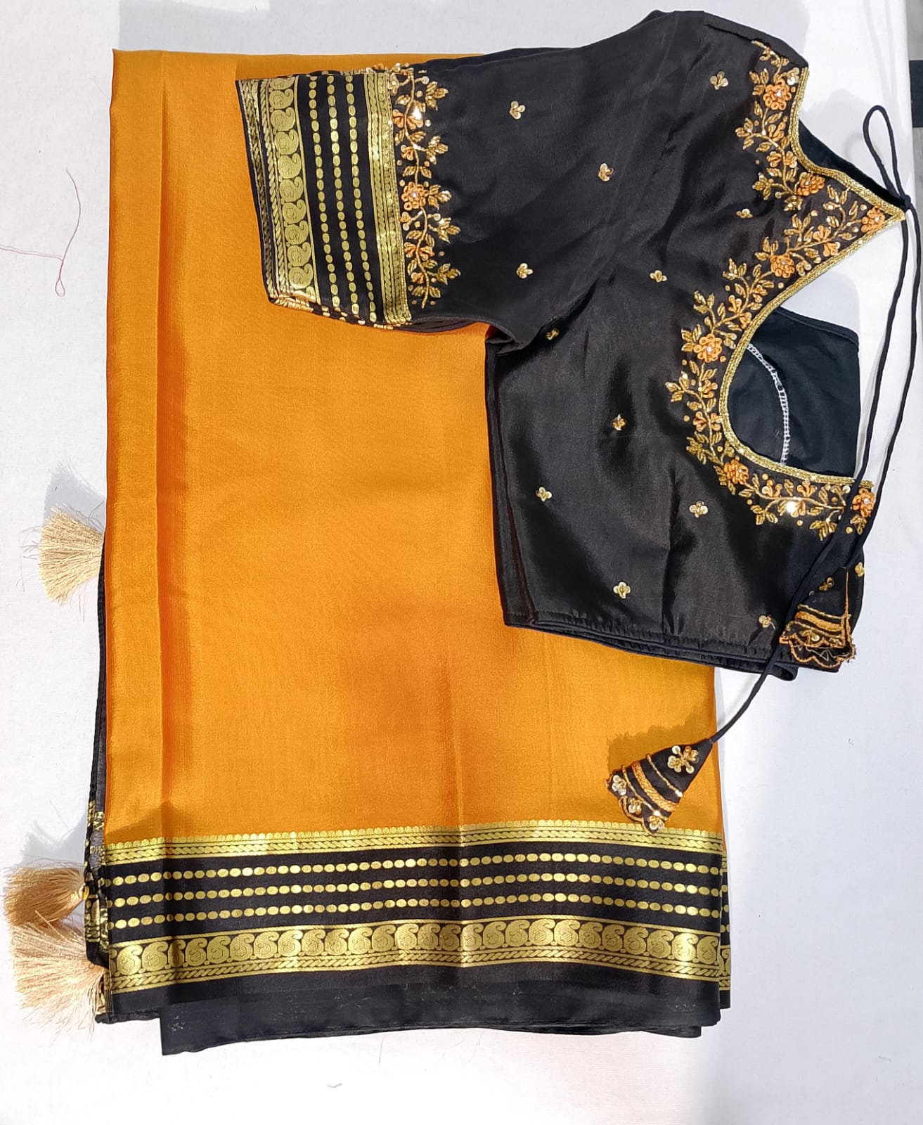 N35: Ready To Ship Beautiful Saree With Stitched Blouse