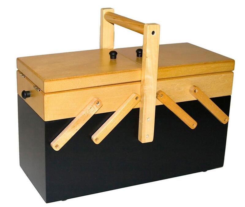 Portalavori Nero e Faggio