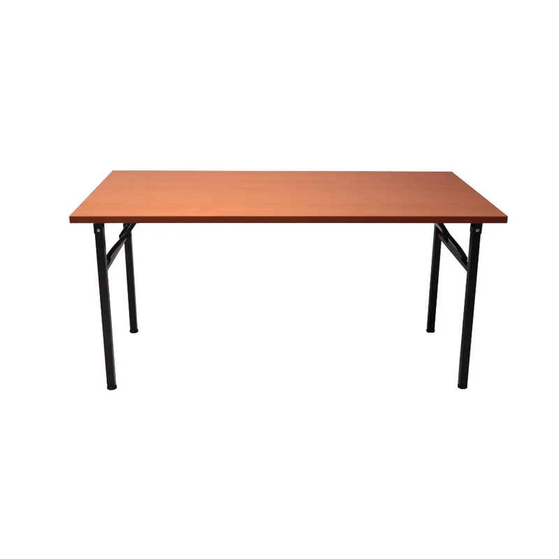Rapidline Steel Frame Folding Table 1800W x 750D x 730mmH Cherry Top Black Frame