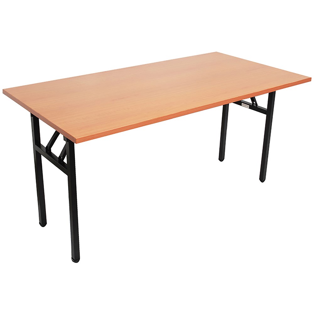Rapidline Steel Frame Folding Table 1800W x 900D x 730mmH Beech Top Black Frame
