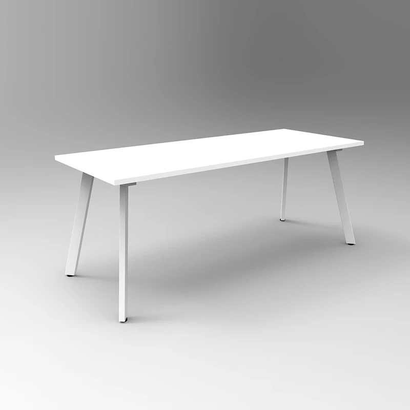 Rapidline Eternity Meeting And Boardroom Table 1800W x 900D x 730mmH White Top White Base